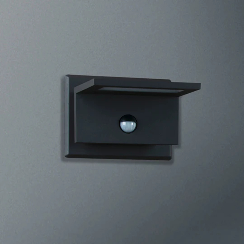 17309 faoi stiúir dubh/airgead/bán IP54 10W 680lm solas balla seachtrach